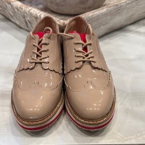 Zara Beige and Red Women's Shoes